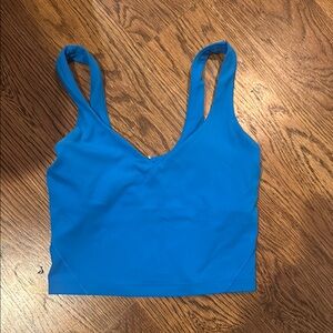 Bright Blue Cropped Tank Top